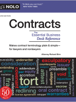 Contracts book - Nolo