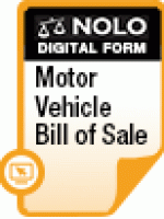 Motor Vehicle Sale Form - Nolo